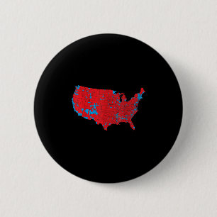 Usa Election Map 2024 President Trump Republican R 2 Inch Round Button