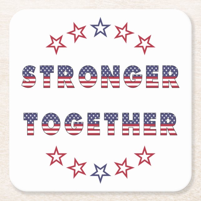 USA Elections Party Collection! Square Paper Coaster (Front)