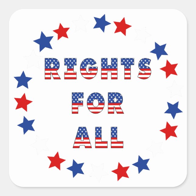 USA Elections Party Collection! Square Sticker (Front)