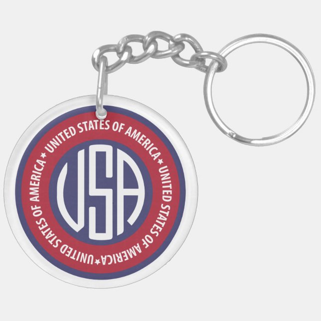 USA emblem Keychain (Back Left)