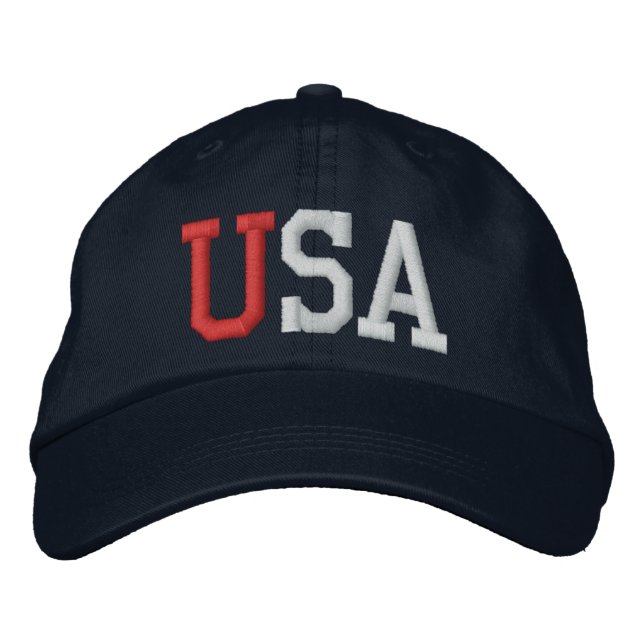 USA EMBROIDERED HAT (Front)