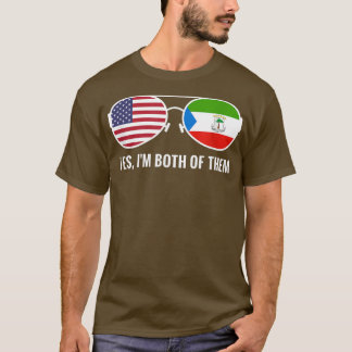 USA Equatorial Guinea Flag Sunglasses Equatoguinea T-Shirt