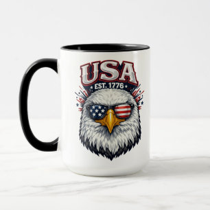 USA Est. 1776 Eagle-Graphic Patriotic Eagle USA-Pr Mug