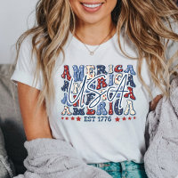 USA Est 1776 independence Day Of America Patriotic