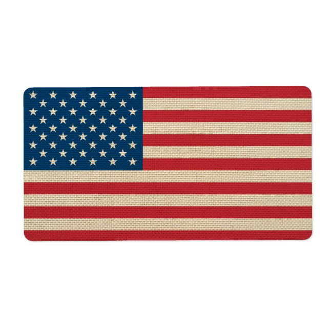 USA faux burlap flag (Front)