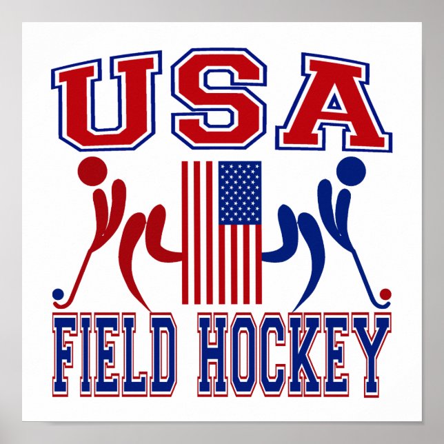 USA Field Hockey Poster (Front)