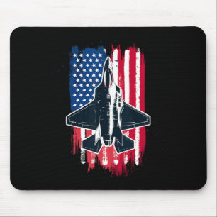Usa Fighter Jet F-35 4th Of July Men Women Kids Pa Mouse Pad