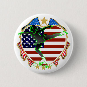 USA   Figure Skating BUTTON