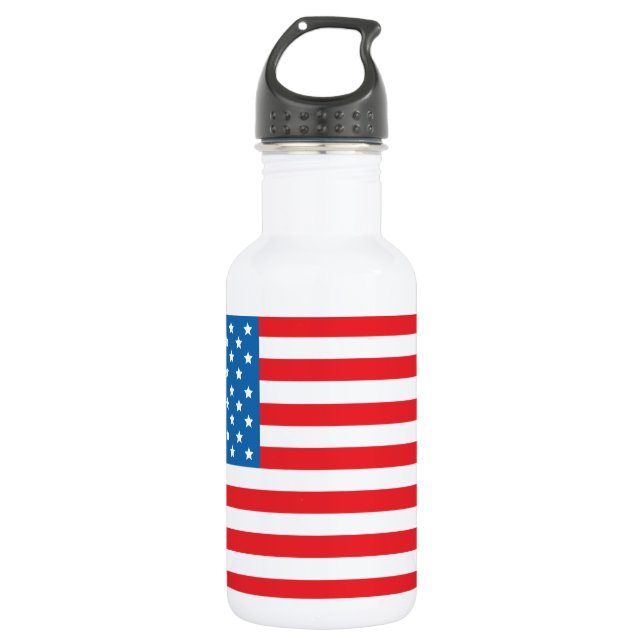 USA Flag1 532 Ml Water Bottle (Front)