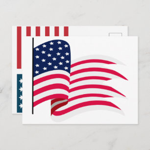 USA Flag 2026 – Bold American Flag for 250th Holiday Postcard