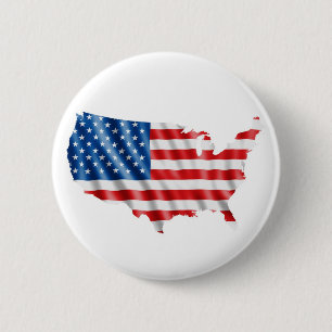 USA Flag 2 Inch Round Button