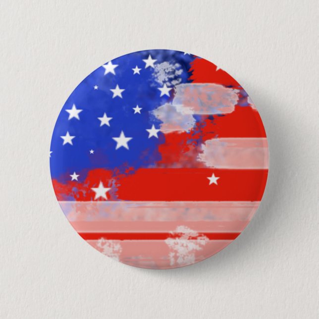 USA flag 2 Inch Round Button (Front)