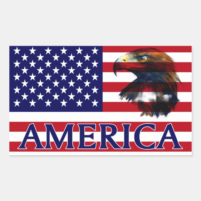 usa Flag 2 Sticker (Front)