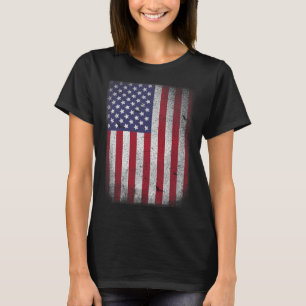 Usa Flag 4th July American Red White Blue Star Str T-Shirt