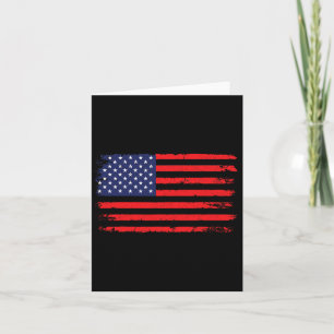 Usa Flag 4th Of July American Flag United States O Card