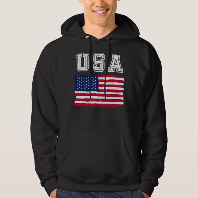 USA flag 4th of july us day of independence Hoodie (Front)