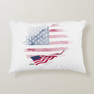 USA flag Accent Pillow