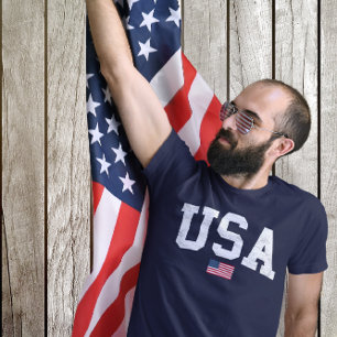 USA Flag America July 4th Patriotic American Flag T-Shirt