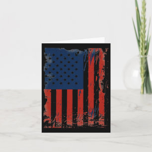 Usa Flag American Flag United States Of America 4t Card