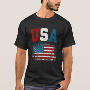 USA Flag American Flag United States of America 4t T-Shirt