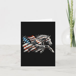 Usa Flag American Quarter Lover Card