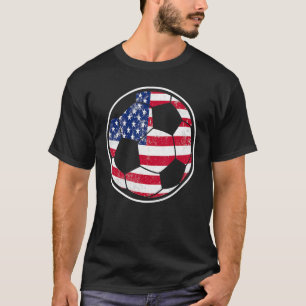 USA Flag American US Soccer Sport Game Player T-Shirt