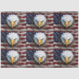 USA Flag and Eagle Tissue For Gift Wrap Paper