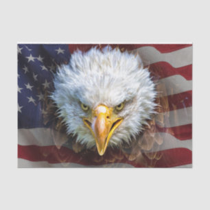 USA Flag and Eagle Tissue For Gift Wrap Tissue Paper