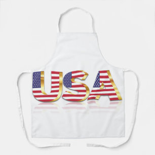USA Flag Apron Patriotic
