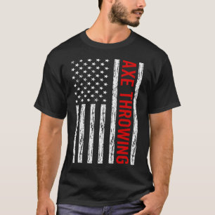 USA Flag Axe Throwing Axes T-Shirt