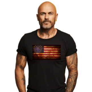 USA Flag Baphomet T-Shirt