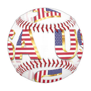 USA Flag Baseball