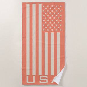 USA flag Beach Towel