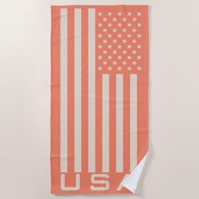 USA flag Beach Towel (Front)