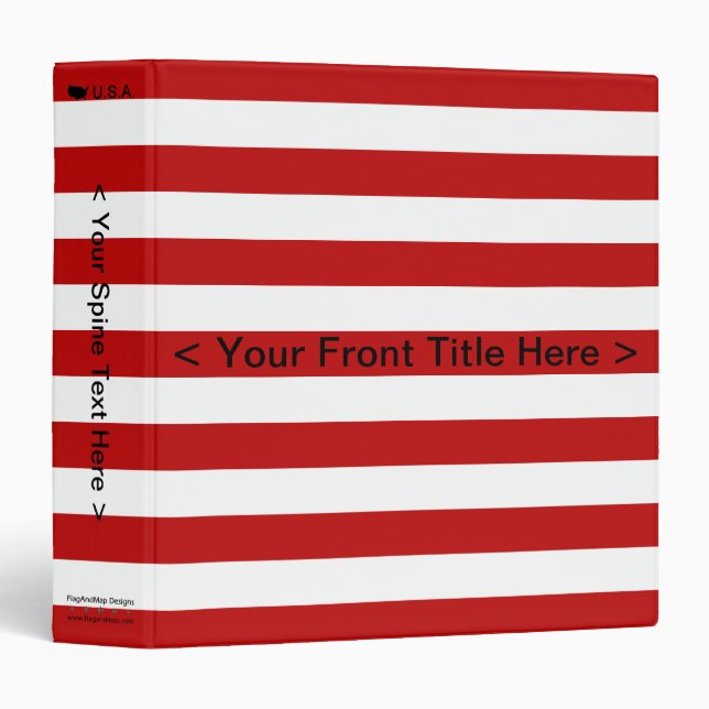 USA Flag Binder (Front/Spine)
