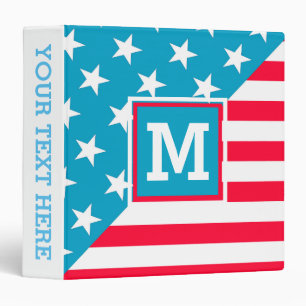USA Flag Binder