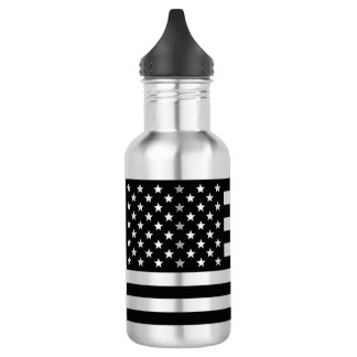 USA flag Black 532 Ml Water Bottle