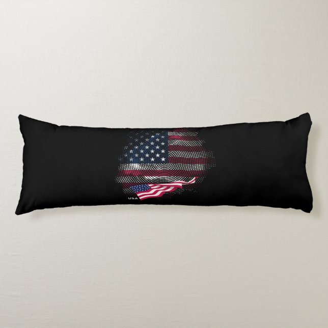USA flag Body Pillow (Front)