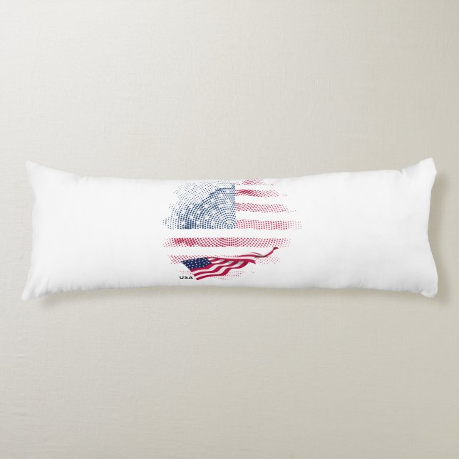 USA flag Body Pillow (Front)