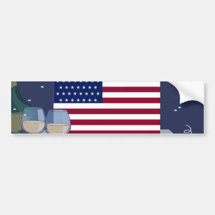 USA Flag_ Bumper Sticker