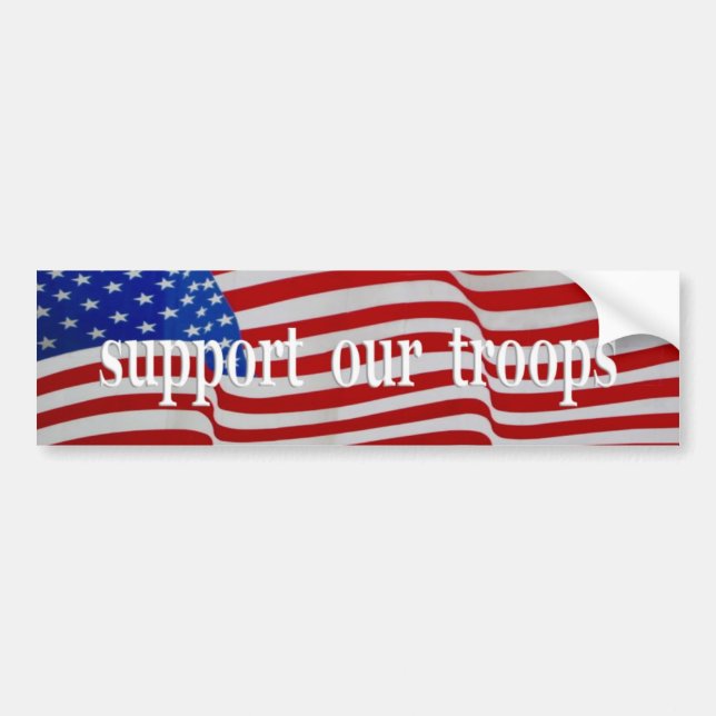 usa flag bumper sticker (Front)