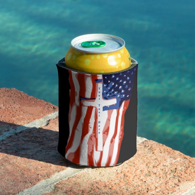 USA Flag (C)  Can Cooler (In Situ Pool)
