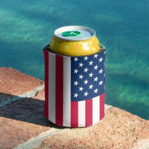 USA Flag Can Cooler American Flags