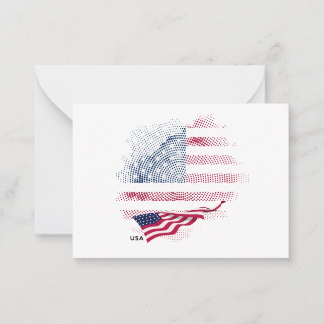 USA flag Card (Front)
