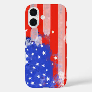 USA Flag iPhone 16 Case