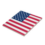 USA Flag Ceramic Tile - Patriotic<br><div class="desc">USA Flag Tiles - United States of America - American Flag - Patriotic - Independence Day - July 4th - Customizable - Choose / Add Your Unique Text / Colour / Image - Make Your Special Tile Gift - Resize and move or remove and add elements / image with Customization...</div>