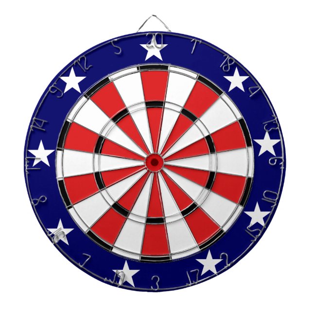 USA Flag colours Dartboard (Front)