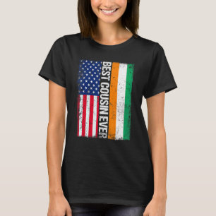 Usa Flag Côte D'ivoire Flag Best Cousin Ever Famil T-Shirt