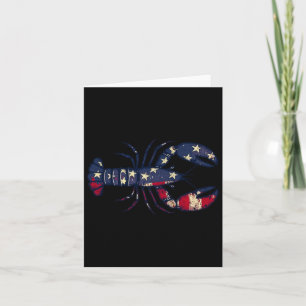 Usa Flag Crawfish Season 4th Of July Crawfish Boil Card