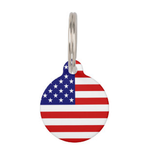 USA Flag Customizable Pet Tag arc1